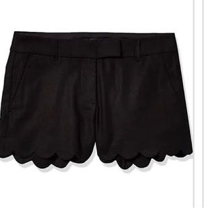 Dress Shorts, black, scalloped bottom. Never worn